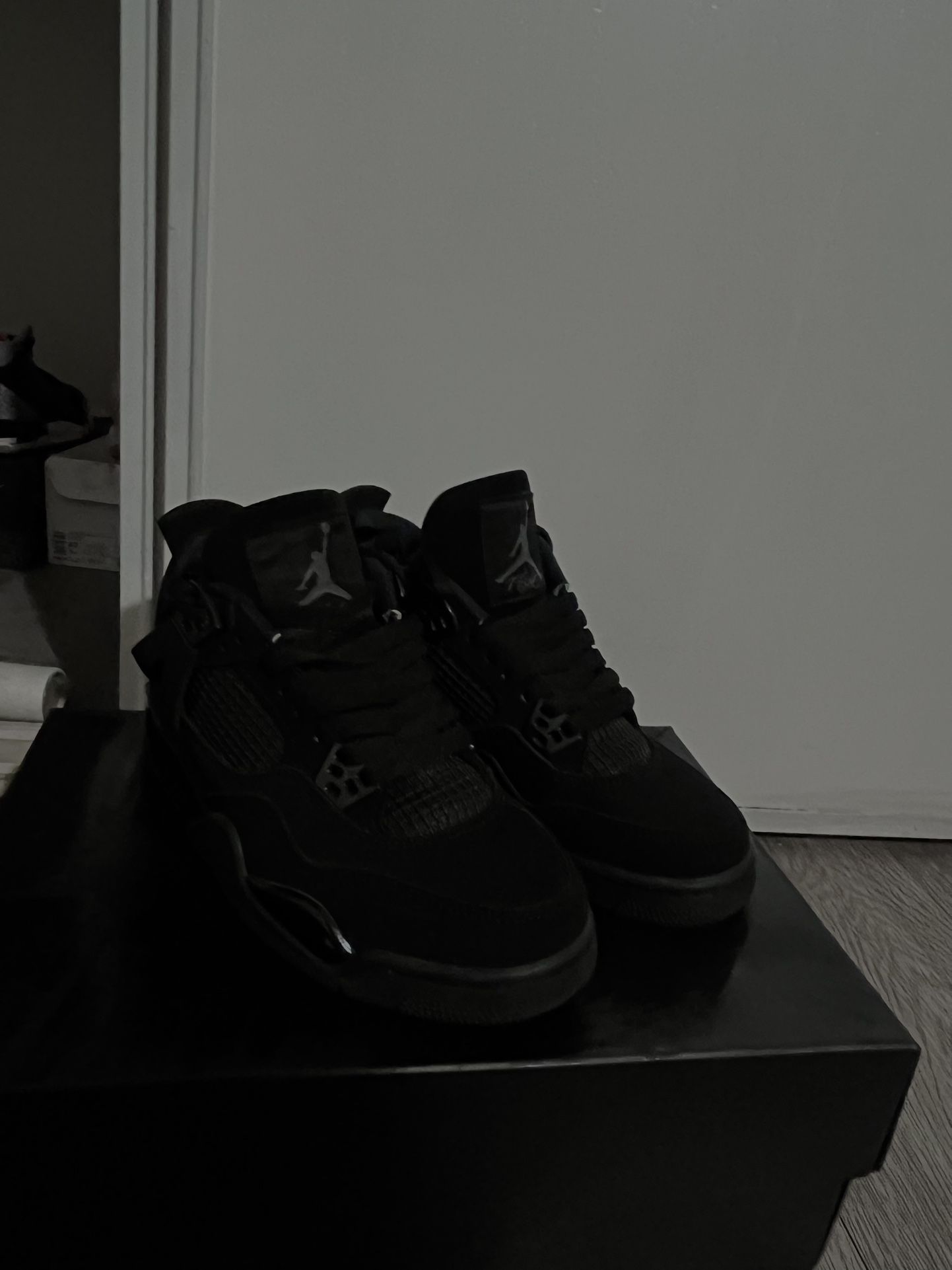 Jordan 4s Black Cats, Size 6.5 In Womans