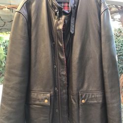 Vintage Leather Jacket Mens Size L