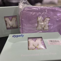 Fanny Pack Belt Bag Crossbody Bags For Girls, Cute Teen Trendy Letter M In Lavender 