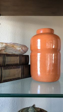 Vintage Orange World Bazaar Vase