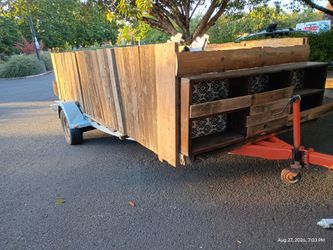 Heavy Duty 8-10ft Utility Trailer (No Title/No Lights) - Farm/Project