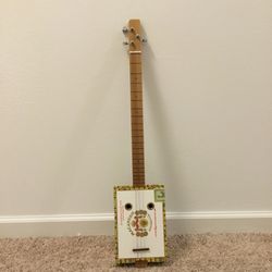 3-String Acoustic/Electric Cigar Box Guitar