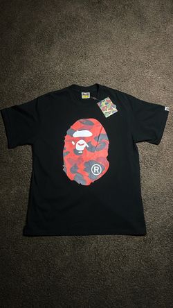 Red bathing ape shirt M