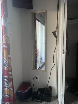 Gold Full Length Decorative Mirror – Glam Wall/Floor Mirror