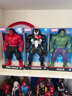 Marvel Action Figure Red Hulk, Venom, Hulk