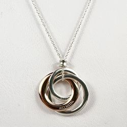 Tiffany & Co 925 Sterling Silver 1837 Interlocking Circles Rubedo Necklace