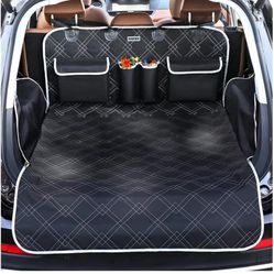 BRONZEMAN Pet Cargo Cover Liner for SUV and Car,Non Slip,Waterproof Dog Seat Cover Mat for Back Seat Trucks/SUV with Bumper Flap Protector,Large Size 