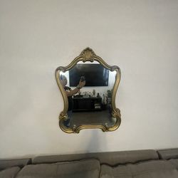 Antique Wood Mirror For Sale 