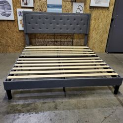 Upholstered King Bed Frame