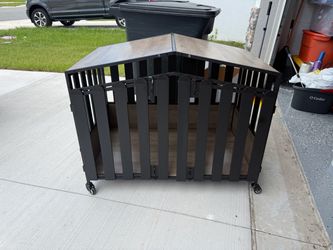 Heavy Duty Dog Crate Furniture with Wheels