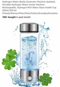 Portable Hydrogen Water Bottle Generator 420ml