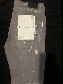 Purple mens jeans