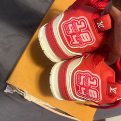 Louis Vuitton Red & White Skate