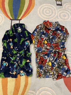 Minecraft and Harry Potter Kids Fleece Robes