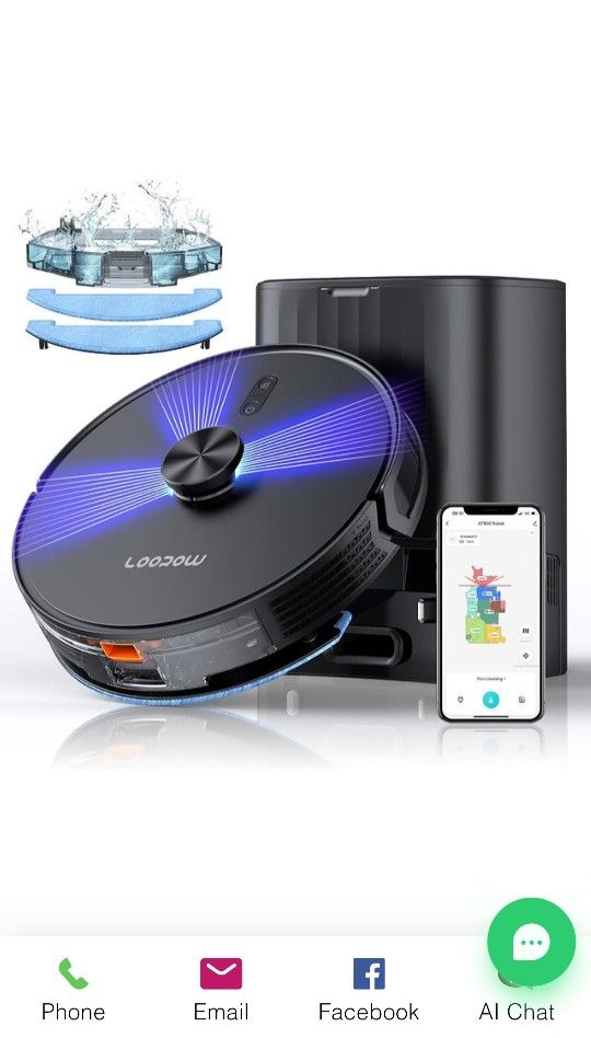 3 In 1 Robot Vacuum With Mop, Clean And Self Cleaning Self Charge Ability And Function.