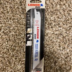 LENOX GOLD SAW BLADE  2106410GR  6" 10 TPI 5 PACK