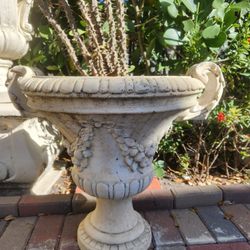 2 Concrete Planter In Good Condition 20 Inch  Tall X 23 Wide   .PRICE IS FOR EACH