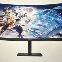 HP curved monitor