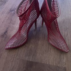 Red Ankle Boots