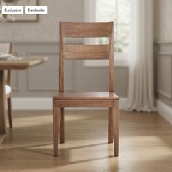 Crate & Barrel Basque Light Brown Solid Wood Dining CHAIRS W/cushions – Stoneham, MA