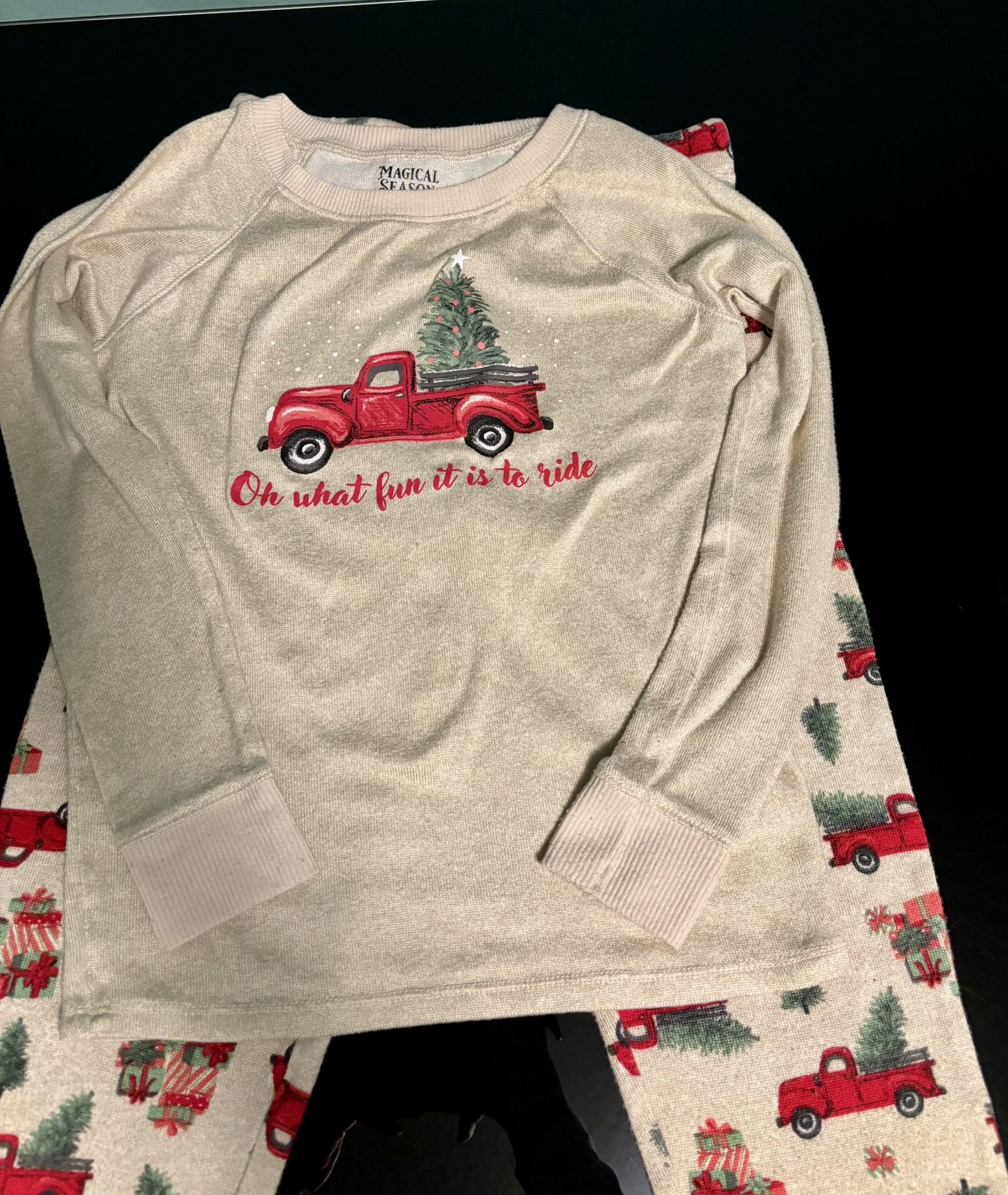 Magical Season Holiday Pajama Set Kids Sz. 12