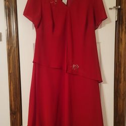 Beautiful Bright Red Woman's Dress