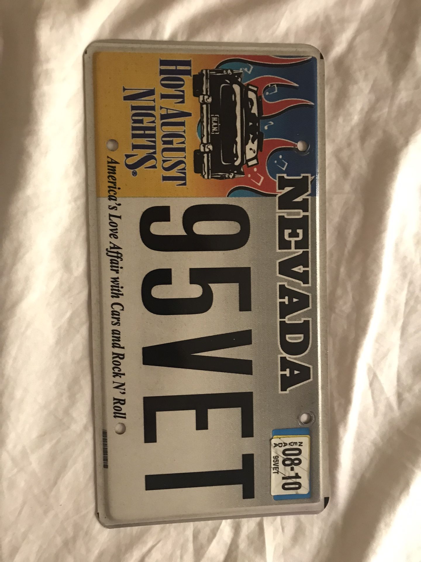 Nevada License Plate Hot August Nights