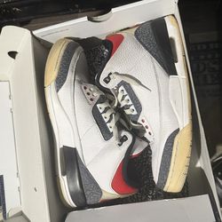 Jordan 3 fire denim size 10