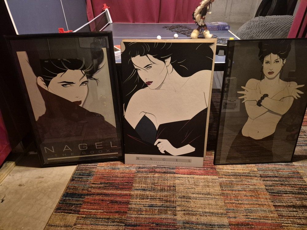 Rare Set Of 3 Patrick Nagel Prints