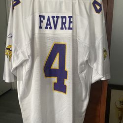 XL BRETT FARVE MINNESOTA VIKINGS REEBOK JERSEY