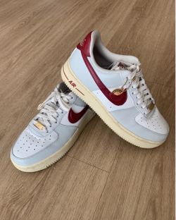 Nike Air Force 1 Low White Dust Team Red Sneakers