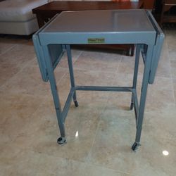 Mid Century Metal Drop Leaf Table Tiffany Stand Company