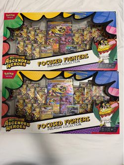 Pokemon TCG Mega Evolution Ascended Heroes Focused Fighters Premium Collection sealed x2
