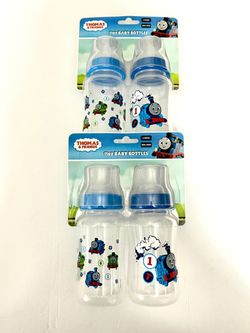 $10 each set Thomas the Tank Engine Clear 110Z BABY bottles 2 pack.
