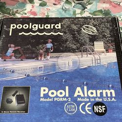 Poolguard PGRM-2 In-Ground Pool Alarm, White new in open scuffed box as seen in picture 