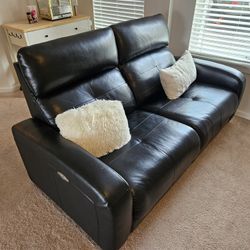 Dania Leather Full Recliner Sofa