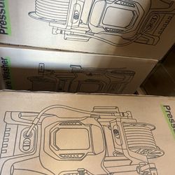 Electric Pressure Washer with Integrated Hose Reel - High Power Surface Cleaner for Cars, Driveways, Patios, and Fences