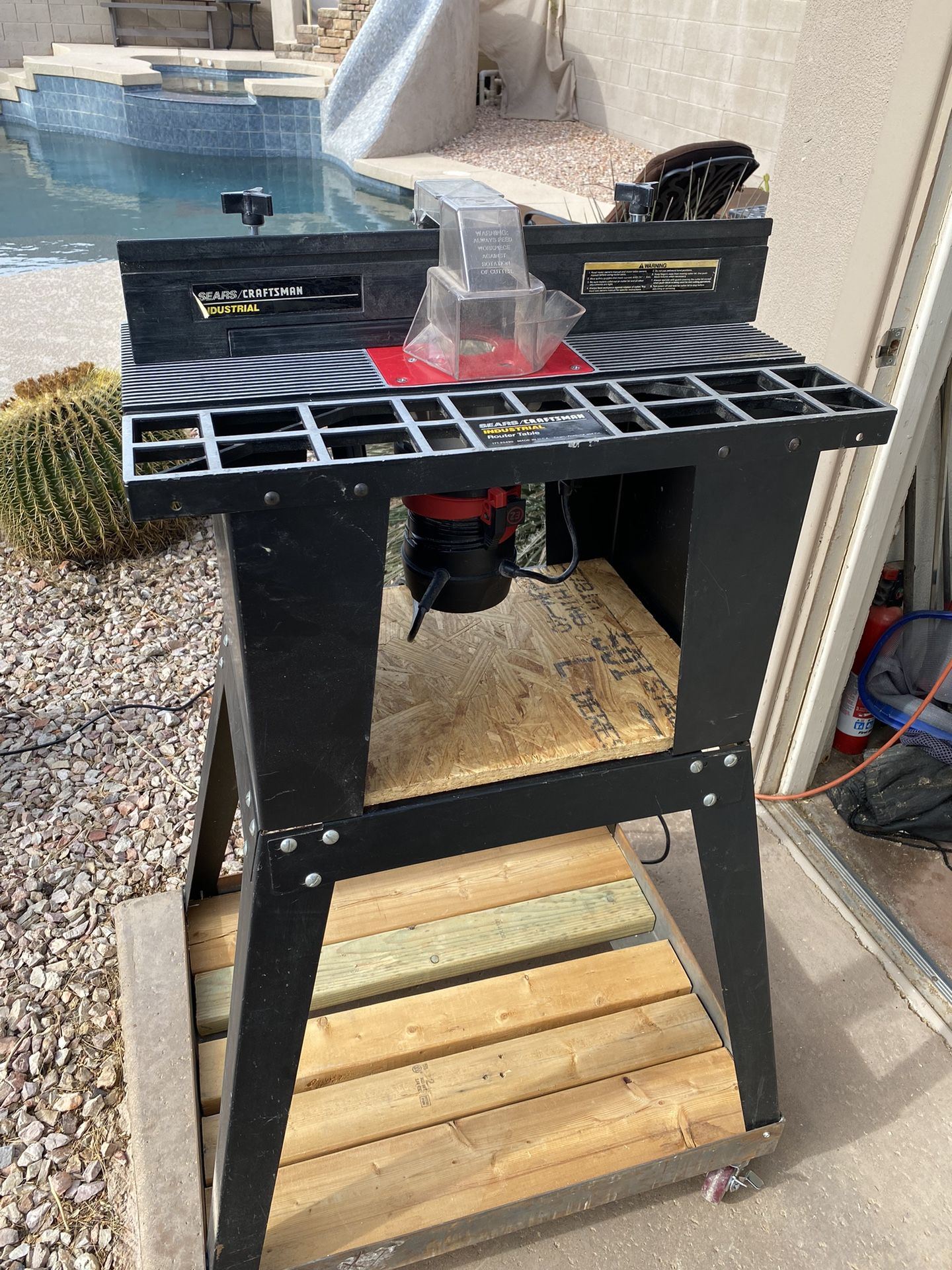 Craftsman Pro Router Table Craftsman Router with mobile table and accessories for Sale in ...