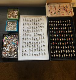 Large Mixed Fashion Ring Lot – 300+ Pieces