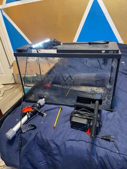 Glass Fish Tank Aquarium with Accessories