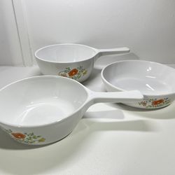 Vintage Corningware “Wildflower” 3 Pieces 