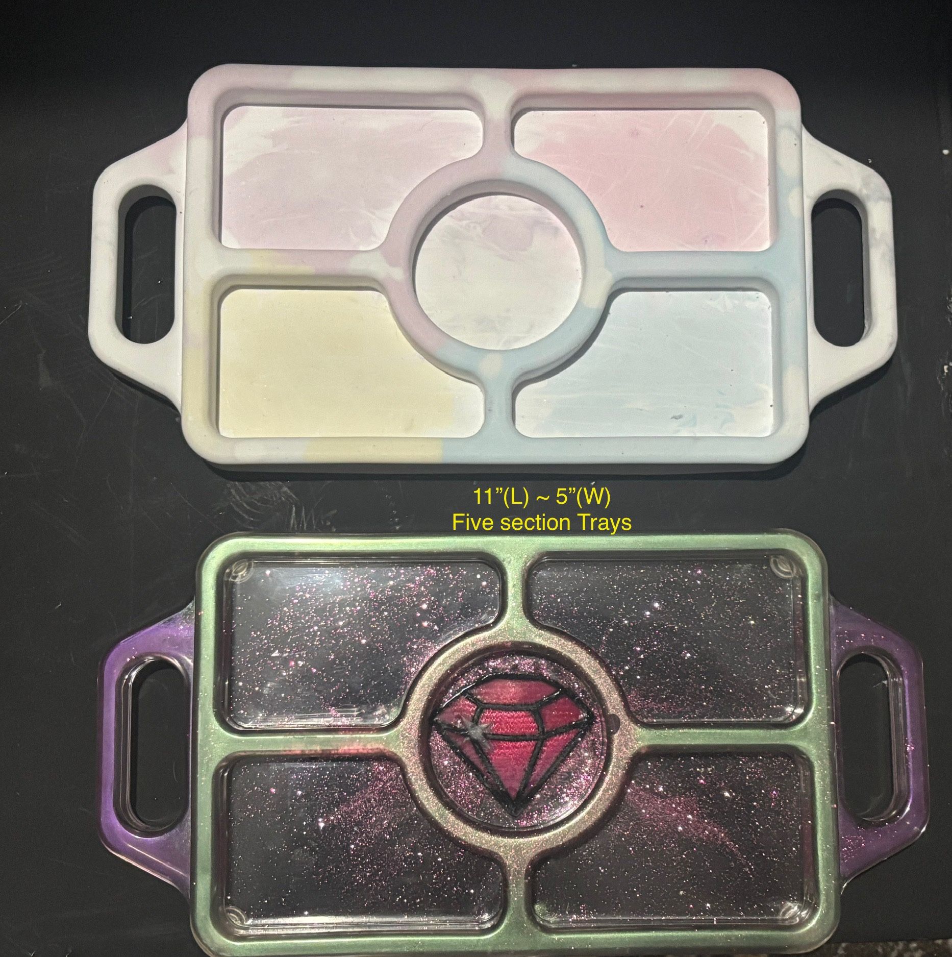5 Compartment Beauty Trays