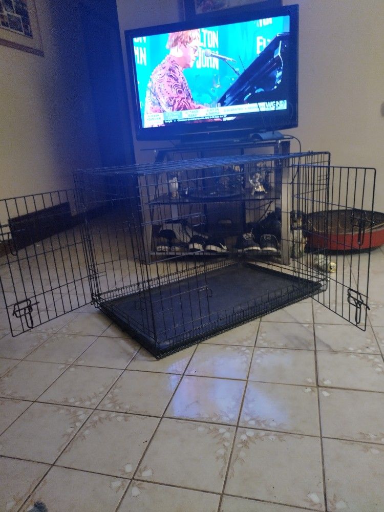 Dog Cage Kennel Doghouse 36 Inch 2 Door