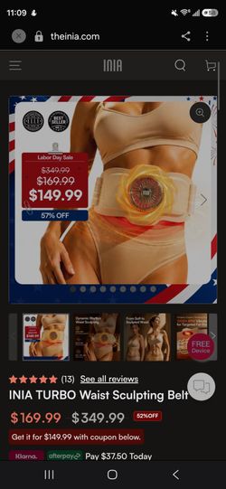 INIA TURBO Waist Sculpting Belt