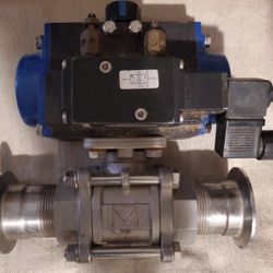 Stainless Steel Air-operated Ball Valves