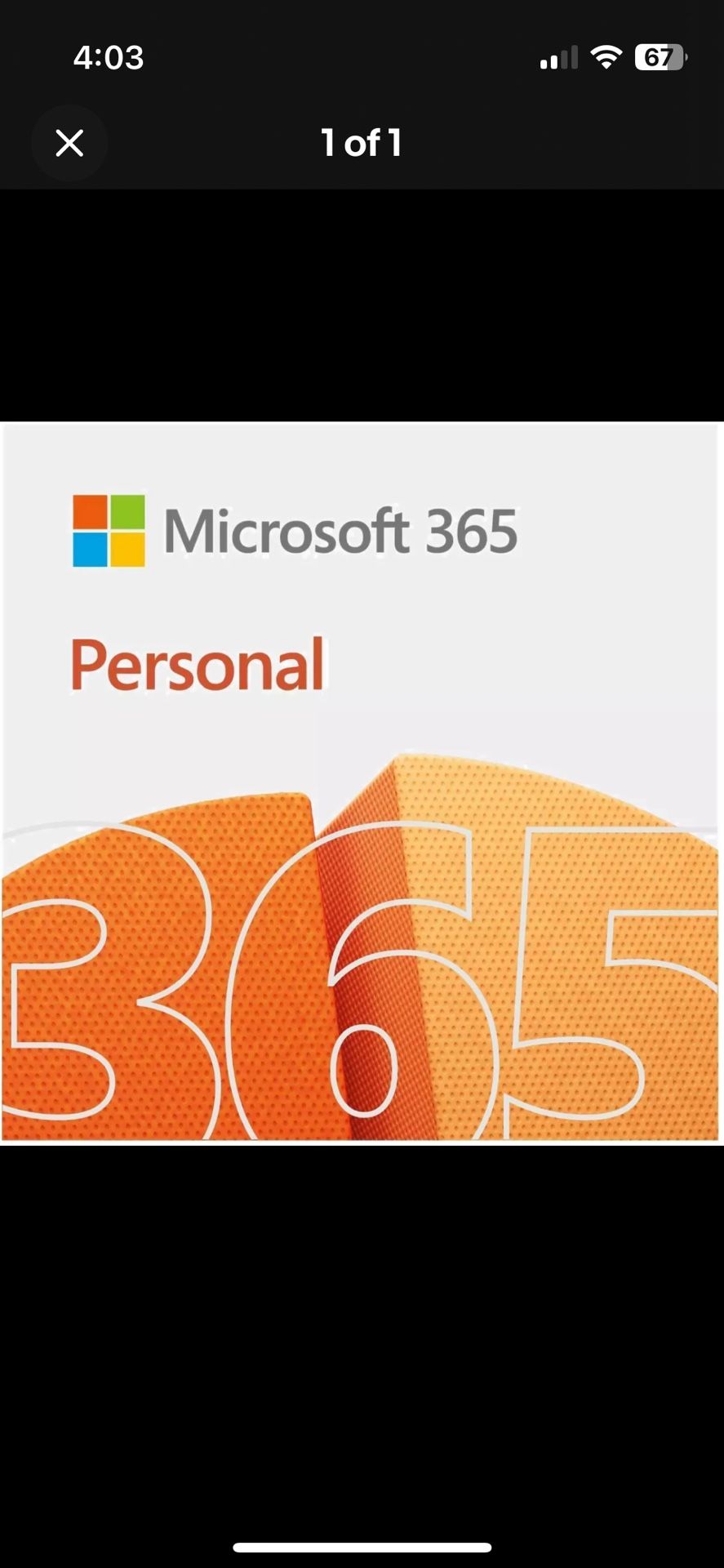 Microsoft 365 Personal (1 Year Subscription) - BRAND NEW IN SHRINK WRAP