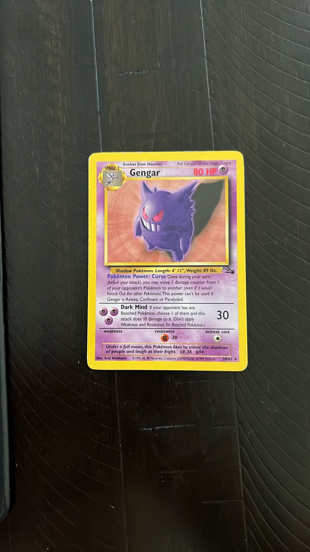 Gengar Pokémon Card