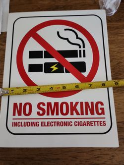 No smoking signs