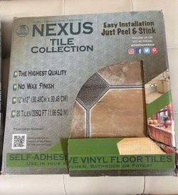 44 Achim Nexus Peel & Stick Vinyl Floor Tiles – 44 Sq. Ft.