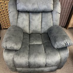 Massage Swivel Rocker Recliner with Heat and Vibration, Manual Rocking Recliner Chair with Vibrating